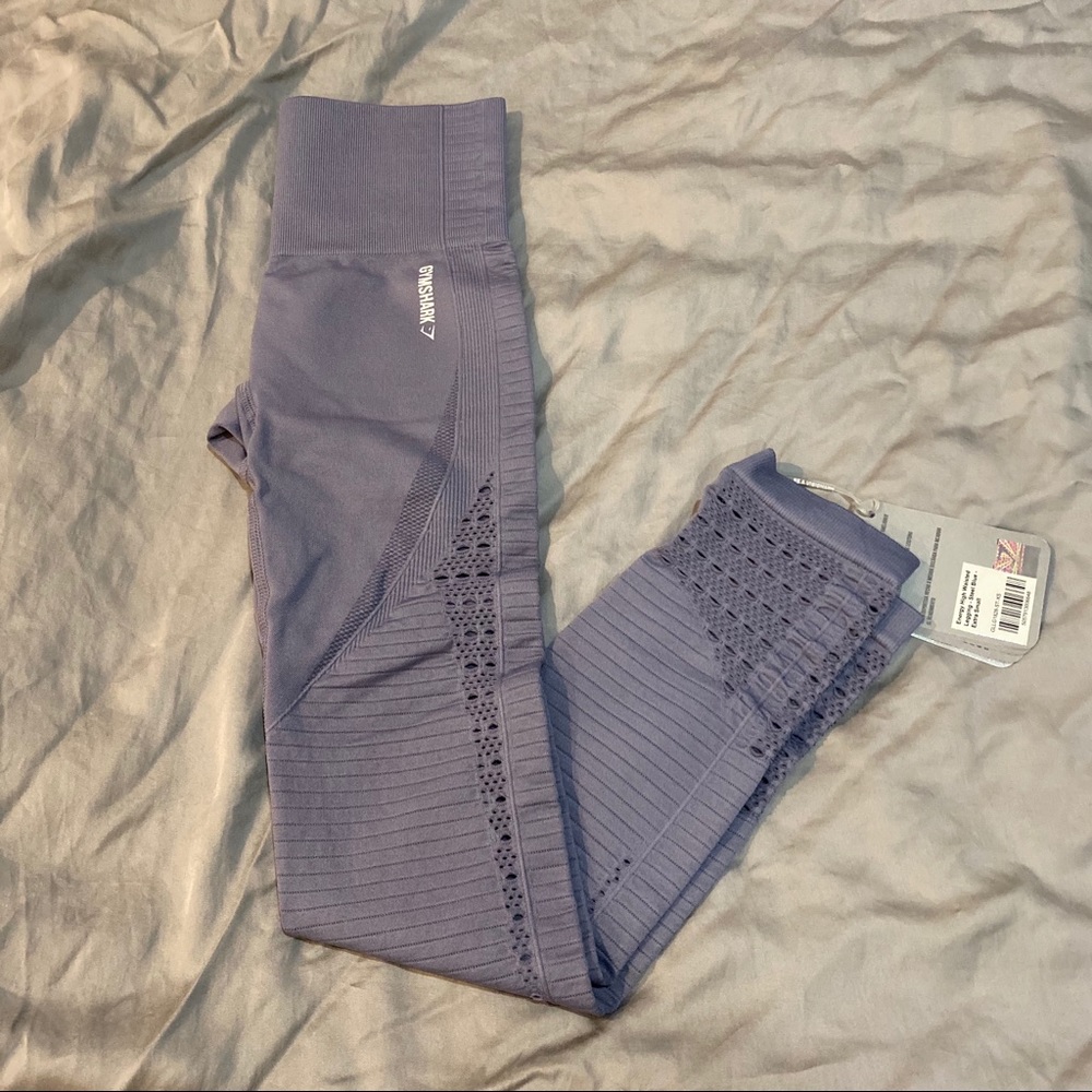 Gymshark Energy+ Seamless Leggings in Steel Blue